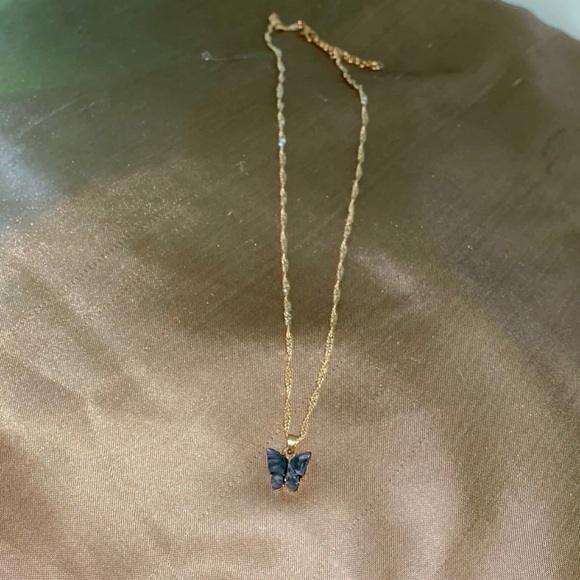 Jewelry - Black butterfly necklace